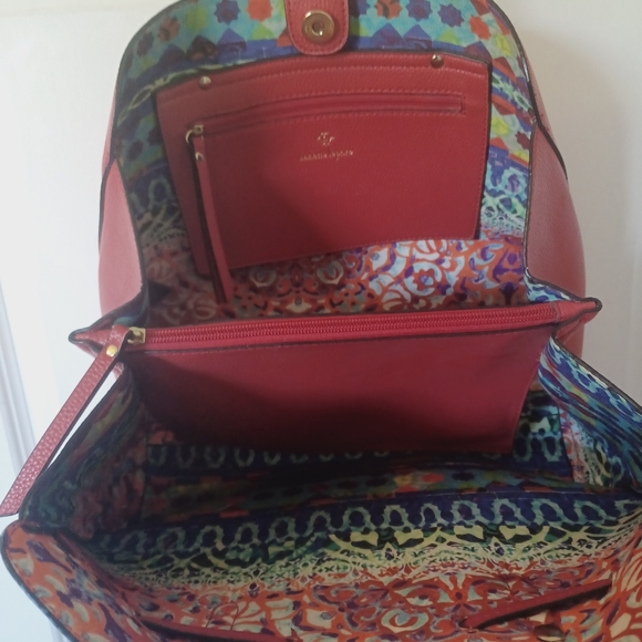 Red Nanette Lepore "Arabelle" Shoulder Purse - Picture 4 of 8